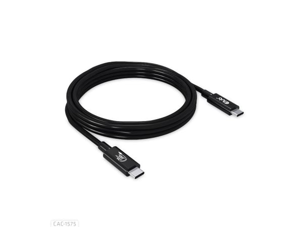 Club 3D - USB-kabel - USB-C (hann) til USB-C (hann) - USB4 Gen2x2 - 48 V - 5 A - 2 m - toretnings, 4K 60Hz støtte, opp til 240 W strømforsyningsstø...