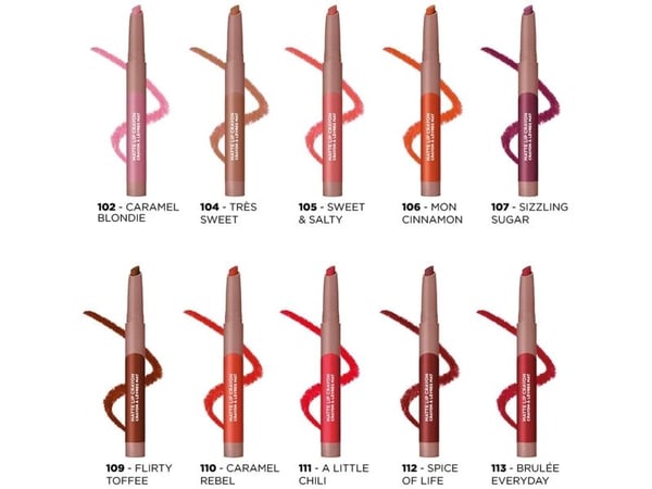 L'Oreal Paris Infallible Very Matte Lip Crayon Lipstick Smudge Proof Plum 112 Spice of Life