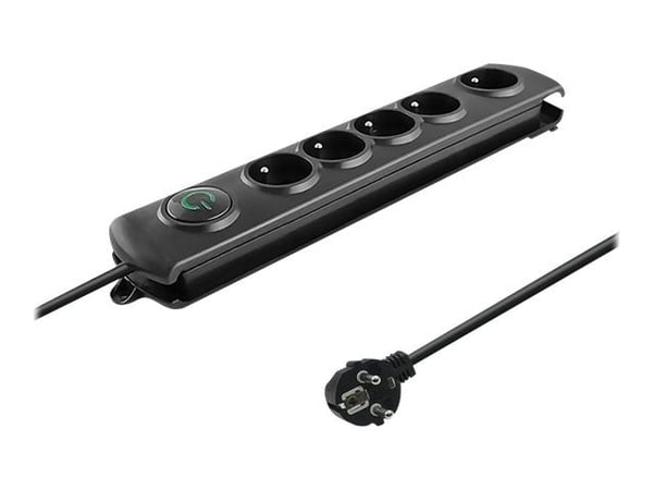 Qoltec - Strømstødsbeskytter - AC 230 V - 3680 Watt - output-stikforbindelser: 5 - 1.8 m ledning - Frankrig - lajittelu