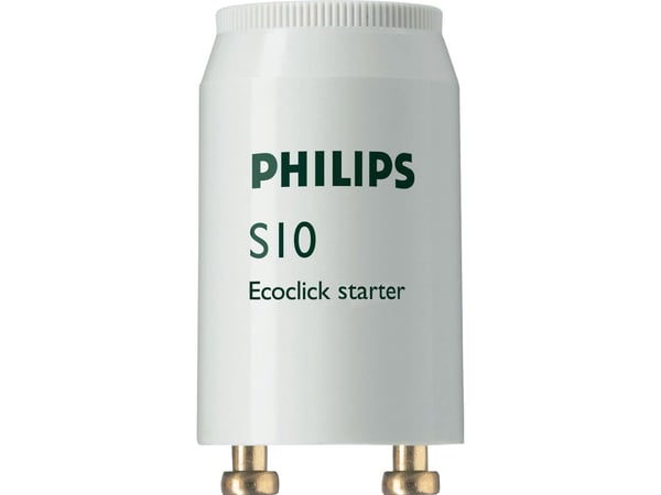 Philips S10 4-65W SIN 220-240V WH, Lampun käynnistin, valkoinen, 1 kpl, 65 W, 220 - 240 V, 21,5 mm