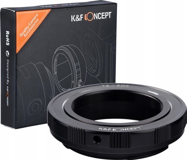K&F-adapter reduksjon fra Canon EF/EF-S til T2/T-mount / K&F06.150