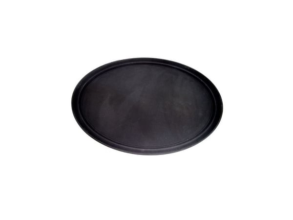 Tjenerbakke Ø40.5 cm med Antislip Polyester Sort,stk