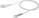 Elgotech platt kabel med stickpropp H03VVH2-F 2x0,5 vit S-13-0,5-2-1 /2m/