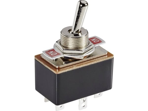 TRU COMPONENTS TC-R13-4-05 Keinukytkin 250 V/AC 1,5 A 2 x On/On Klikkaava 1 kpl