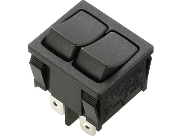 TRU COMPONENTS vipkontakt 1588077 TC-R13-33PAA-02 250 V/AC 6 A 2x Off/On klick 1 st