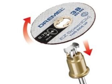 Dremel SC409, Metallkuttende skive, Metall, 35000 RPM, 3,8 cm, 0,75 mm, 5 stykker