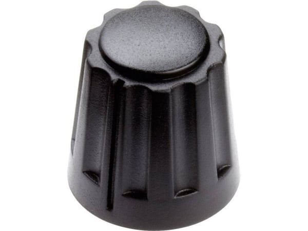 Mentor 4331.6000 4331.6000 Nuppi Musta (Ø x K) 14,5 mm x 14 mm 1 kpl 1kpl