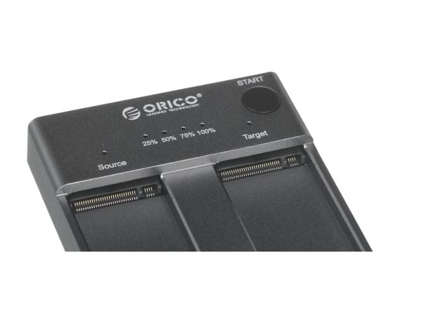 Orico M.2 PCIe MVMe-dokkingstasjon - USB-C 3.2 Gen 2 (M2P2-C3-C-EU-GY-BP)