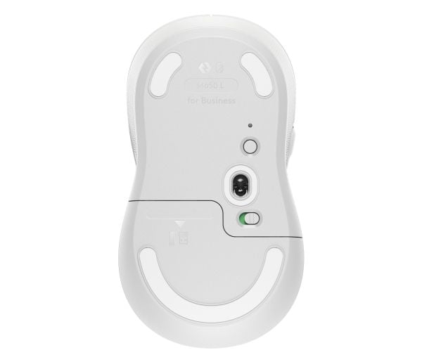 Logitech Signature M650 L for Business - Mus - høyrehendt - 5 knapper - trådløs - 2.4 GHz, Bluetooth - Logitech Logi Bolt USB-mottaker - elfenbenshvit