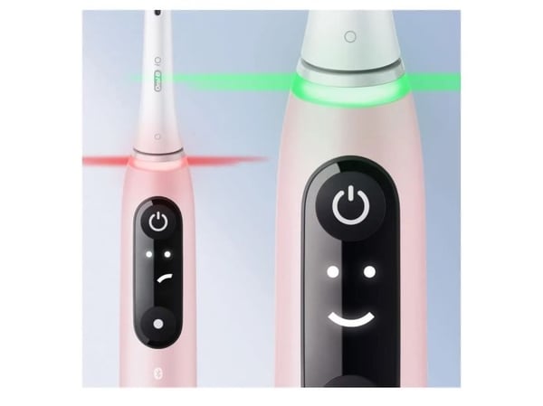Oral-B iO 6, Aikuinen, Pyörivä hammasharja, Päivittäinen käyttö, Ienhoito, Herkkä, Valkaisu, Musta, Vaaleanpunainen, 2 min, Pyöreä