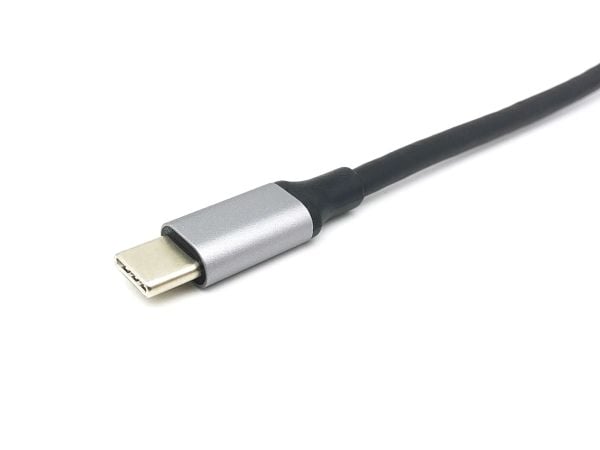 Equip 133483, Langallinen, USB 3.2 Gen 1 (3.1 Gen 1) Type-C, 100 W, Musta, Harmaa, 5 Gbit/s, 4096 x 2160 pikseliä
