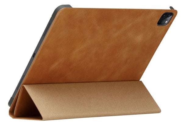 dbramante1928 Risskov - Lommebok for nettbrett - trippelfold - helnarvet lær - gyllenbrun - 10.2" - for Apple 10.2-inch iPad Wi-Fi, Wi-Fi + Cellular