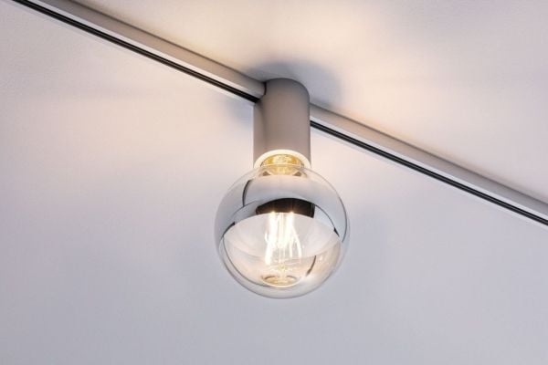 Paulmann Socket, Skena för spotlight, E27, 1 lampor, Krom