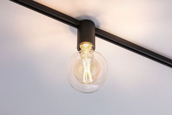 Paulmann Socket, Spotlight på skinne, E27, 1 ampuller, Sort