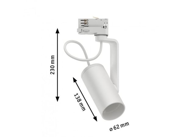 Paulmann Apol II, Skena för spotlight, E27, Vit