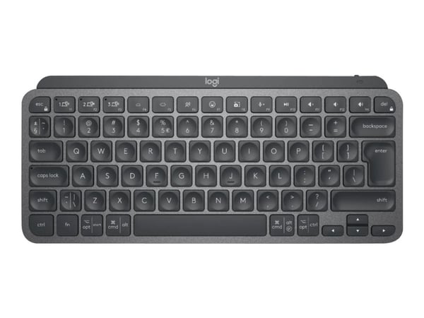 Logitech MX Keys Mini - Tastatur - bakbelysning - trådløs - Bluetooth - QWERTY - US International - grafitt