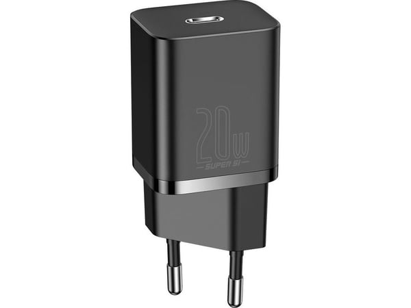 Baseus Super Si, inomhus, AC, 20 V, Svart