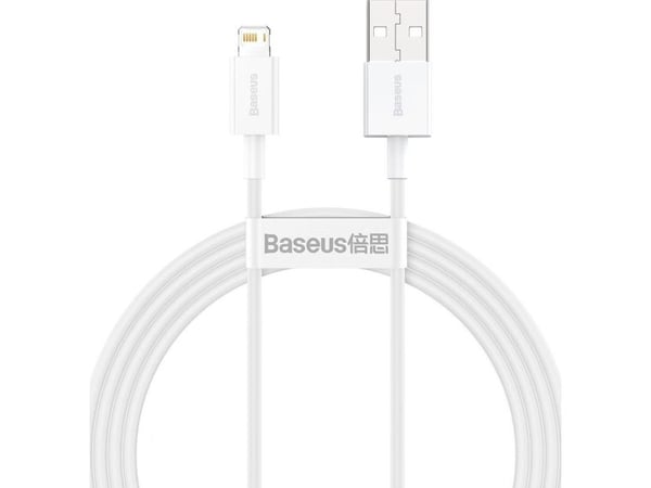 Baseus Superior USB - Lightning-kabel 2.4A 1.5 m Hvit (CALYS-B02)