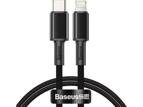 Baseus CATLGD-01, 1 m, Lightning, USB C, Hankontakt, Hankontakt, Svart