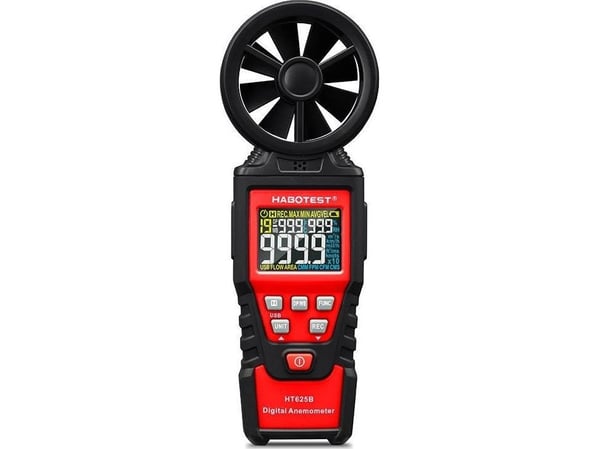 Digital vindmåler vindhastighetsmåler Habotest HT625B, USB