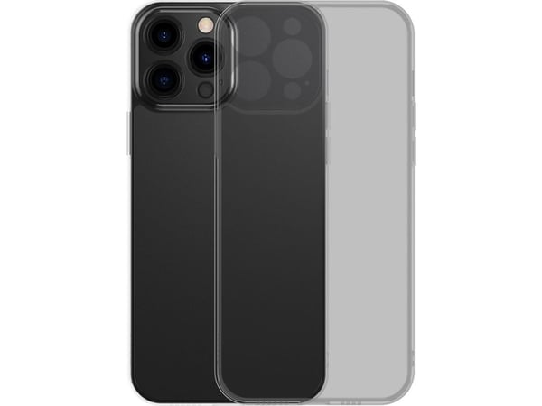 Hurtel Baseus frostet glassdeksel til iPhone 13 Pro - hardt deksel med gelenk svart (ARWS000401)