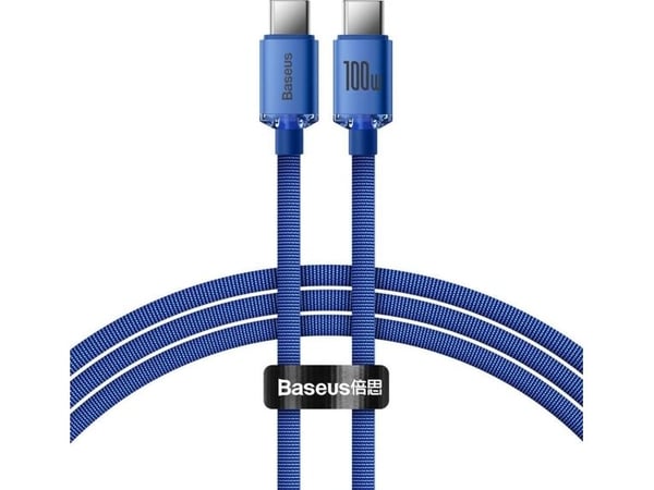 Baseus CAJY000603, 1,2 m, USB C, USB C, USB 2.0, 0,48 Gbit/s, Blå