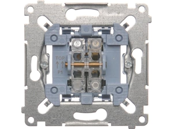 Contact-Simon SP1M, painonappikosketin, metalli, IP20, IP44, 250 V, 10 A, 75 mm