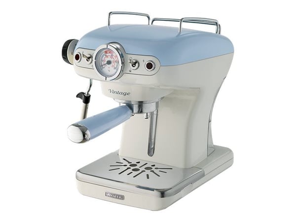 Ariete 1389 Vintage - Kaffemaskin med melkeskummer - 15 bar - lys blå