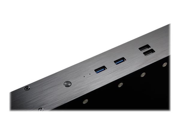 Akasa Galileo TU1 - USFF 1U - Thin mini ITX - ingen strømforsyning - anodisert svart - USB