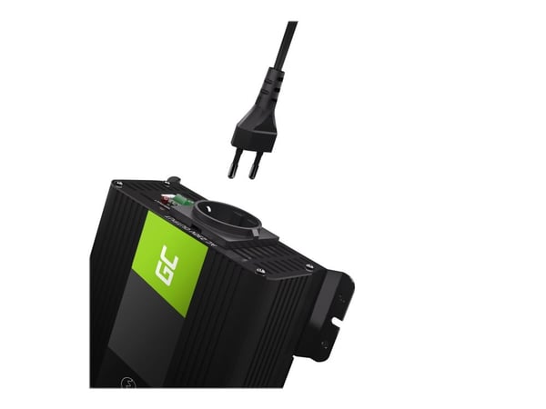 Green Cell PRO INVGC05 - DC til AC-omformer - DC 12 V - 300 Watt - utgangskontakter: 1 - Europa - svart