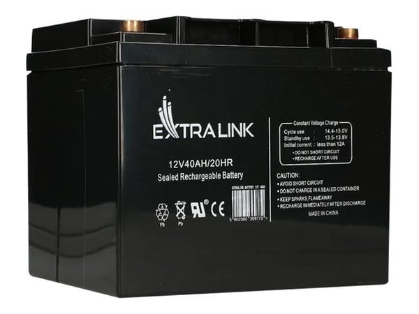 Extralink - UPS-batteri - blysyre - 40 Ah - svart