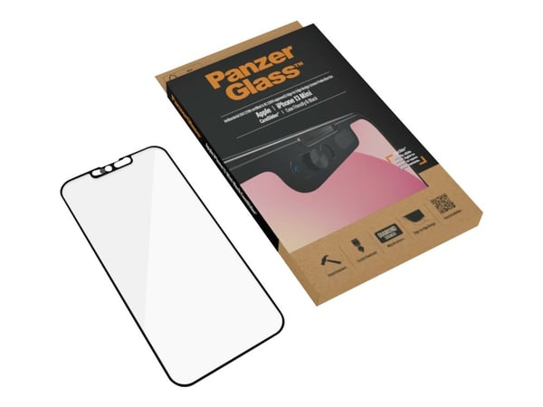 PanzerGlass CamSlider - Skjermbeskyttelse for mobiltelefon - glass - krystallklar - for Apple iPhone 13 mini