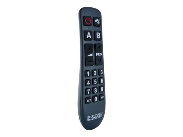Schwaiger 2 in 1 - Universal fjernkontroll - 20 knapper - infrarød - svart