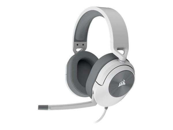 CORSAIR Gaming HS55 STEREO - Hodesett - full størrelse - kablet - 3,5 mm jakk - hvit