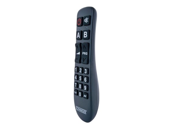 Schwaiger 2 in 1 - Universal fjernkontroll - 20 knapper - infrarød - svart