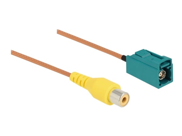 Delock - Kameraadapterkabel - FAKRA Z-kobling hunn til RCA hunn - 32 cm - koaksial