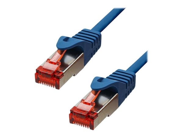 ProXtend - Koblingskabel - RJ-45 (hann) til RJ-45 (hann) - 75 cm - 6 mm - UTP - CAT 6 - halogenfri, uten hindringer, flertrådet - blå