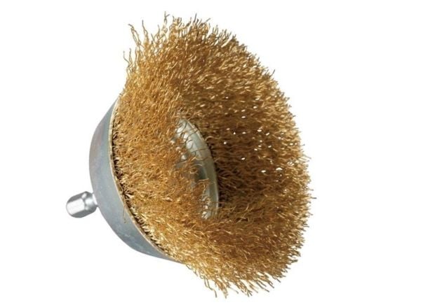 Makita - Trådkoppbørste - for tre, metall, løvtre, ferniss, rust - 75 mm - heksagonal