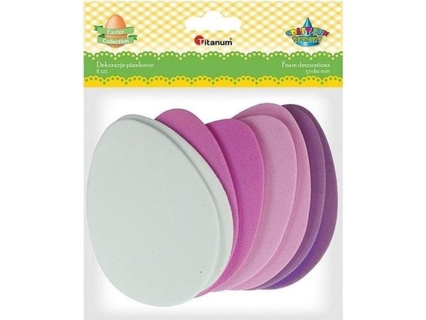 Titanum skumegg 57x80 mm miks farger 8 stk