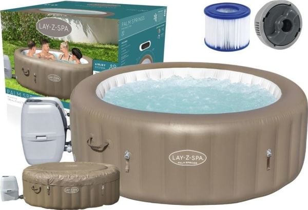 Bestway 60017, Beige, Hvit, 916 l, Rund, 6 person(er), 40 °C, 2 °C/t