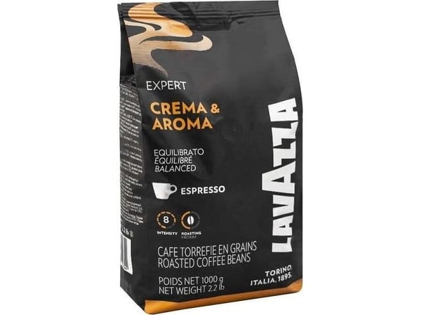Lavazza Crema e Aroma, 1 kg, Americano, Cappuccino, Kaffe, Espresso, Middels brent