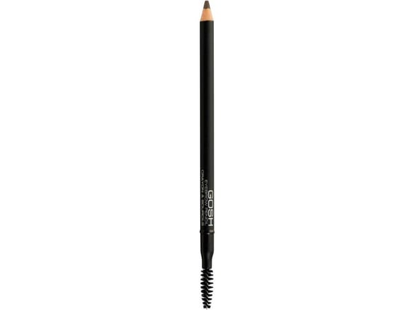 Gosh øyenbrynsblyant med børste 02 Soft Black 1,2 g