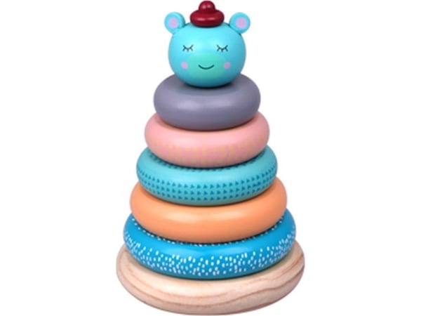 Barbo Toys puinen torni Pyramidi Forest Friends puiset lelut