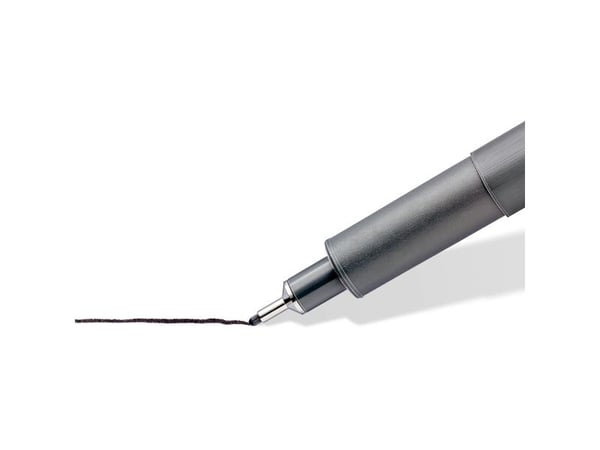 STAEDTLER pigment liner - Fineliner - permanent - svart - fargeblekk (en pakke 6)