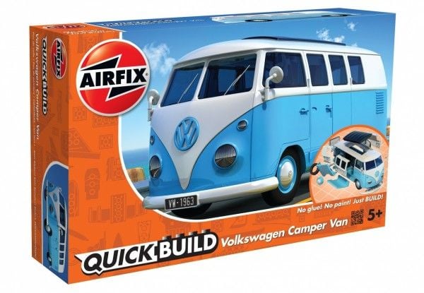 Airfix J6024, Matkailuautopienoismalli, Kokoamispakkaus, Volkswagen, Ei sukupuolirajoitusta, Muovi, 52 kpl