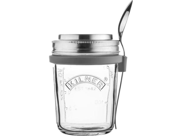 „Kilner“ frukostburk i glas med lock + sked 0025 899