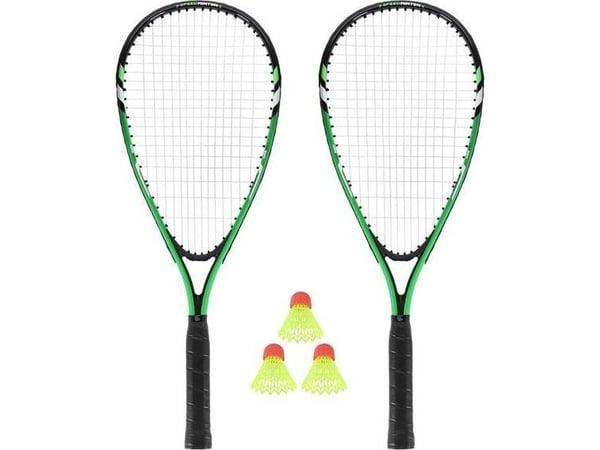 Nils Extreme NRS001 for SPEEDMINTON 2 RACKS + Darts + COVER GREEN NILS