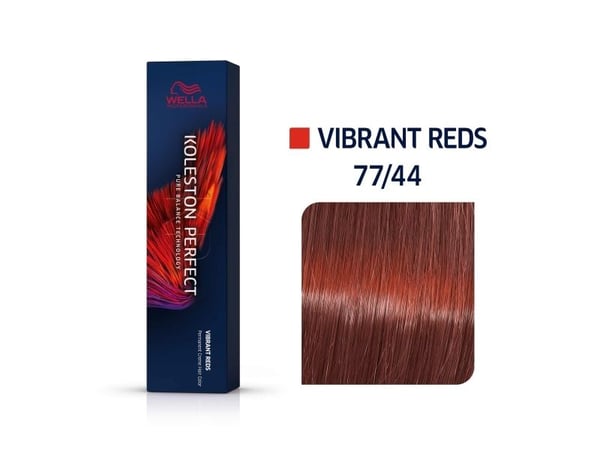 Wella Koleston Perfect Me+ Vibrant Reds 77/44 60 ml, Auburn, 77/44, unisex