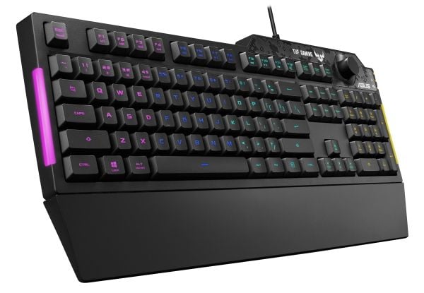 ASUS TUF Gaming K1 - Tastatur - bakgrunnsbelyst - USB - Nordisk - svart