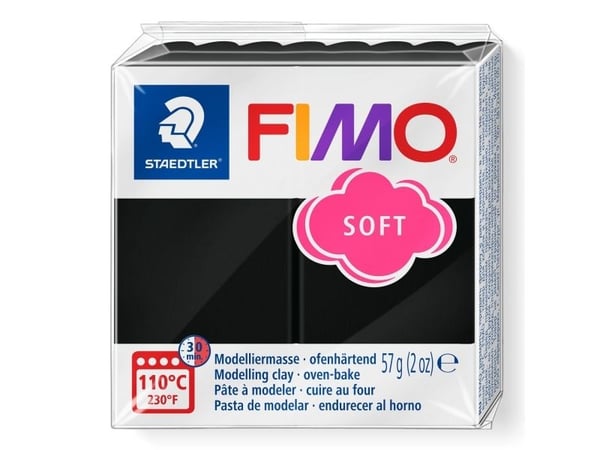 Staedtler FIMO 8020, Modellera, Svart, 1 färger, 110 ° C, 30 min, Tyskland